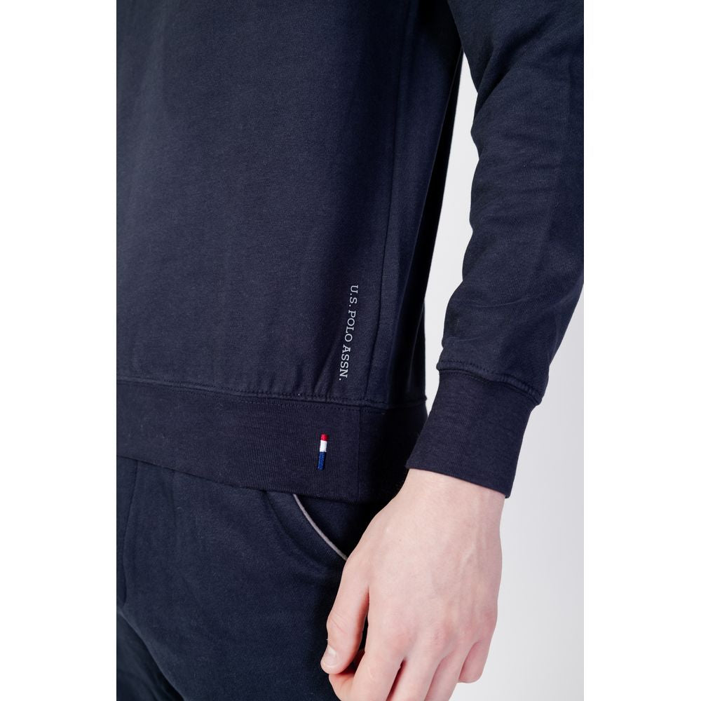 Pulover albastru din bumbac US POLO ASSN.