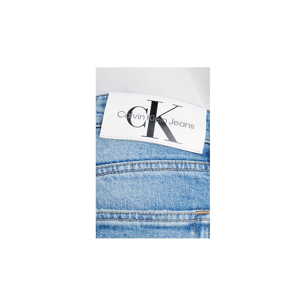 Blugi și pantaloni din bumbac organic albaștri Calvin Klein Jeans