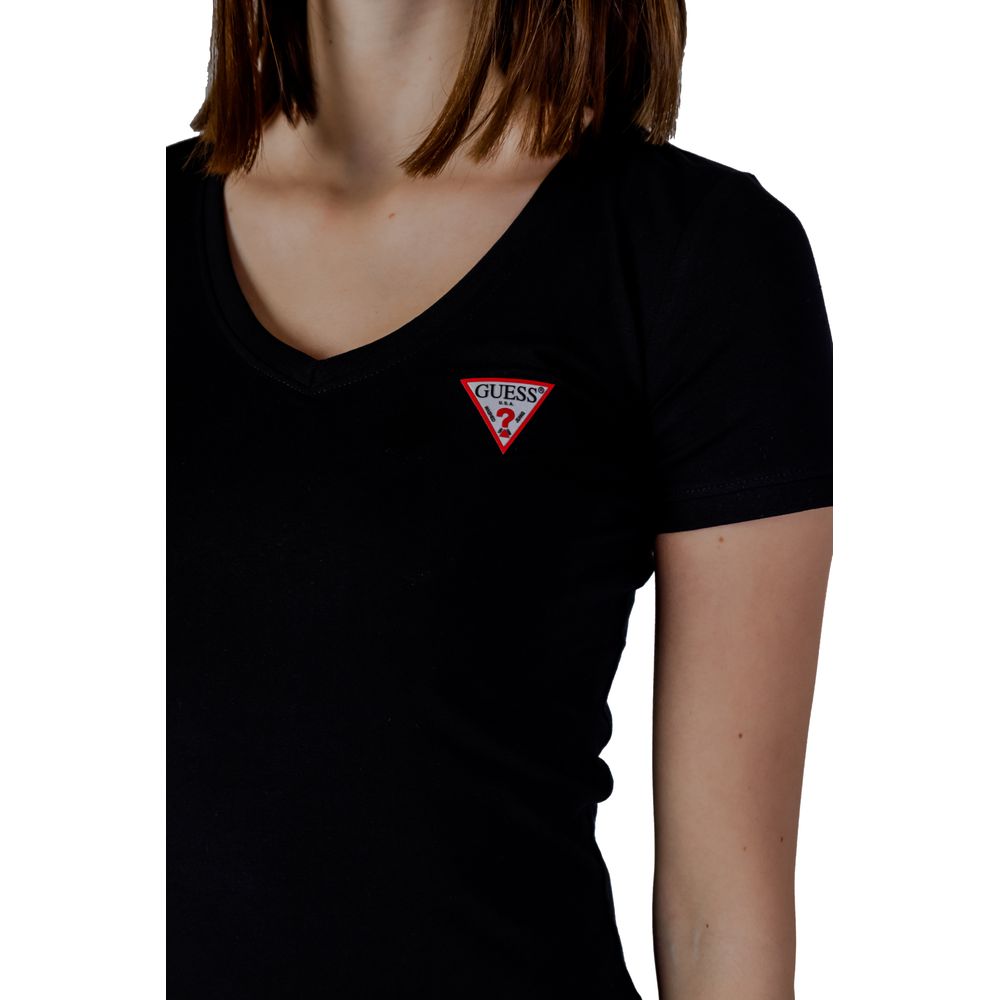 Topuri și tricou Guess din bumbac negru