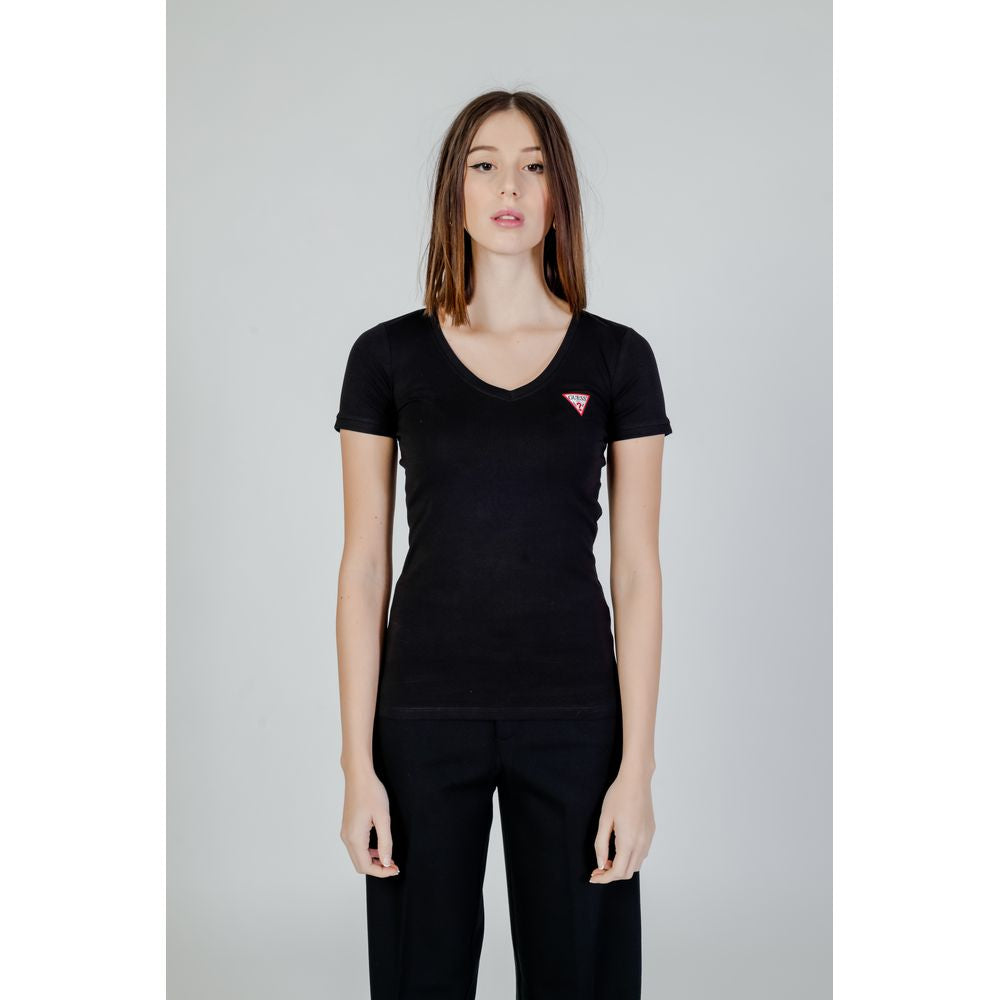 Topuri și tricou Guess din bumbac negru