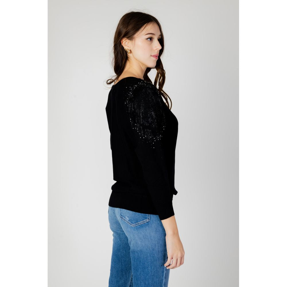 Bluze și tricou Guess negre din viscoză