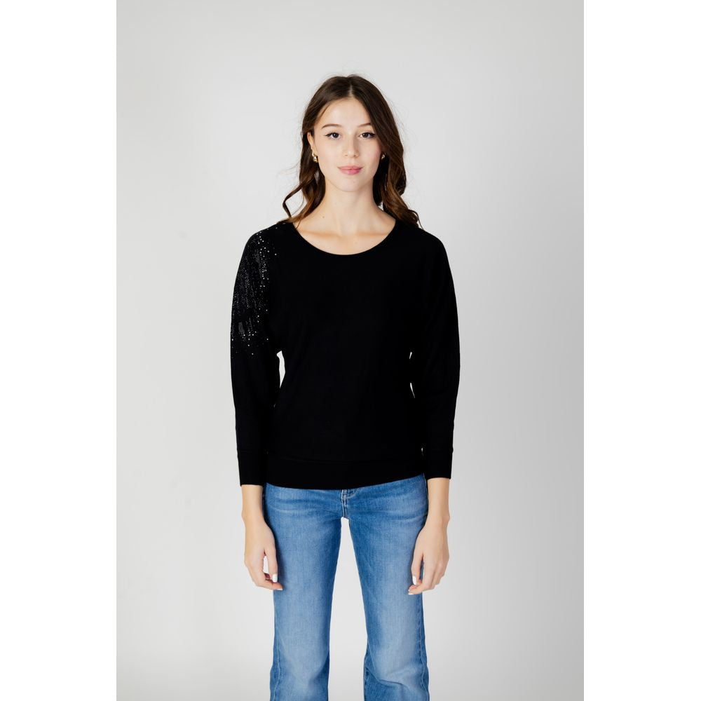 Bluze și tricou Guess negre din viscoză