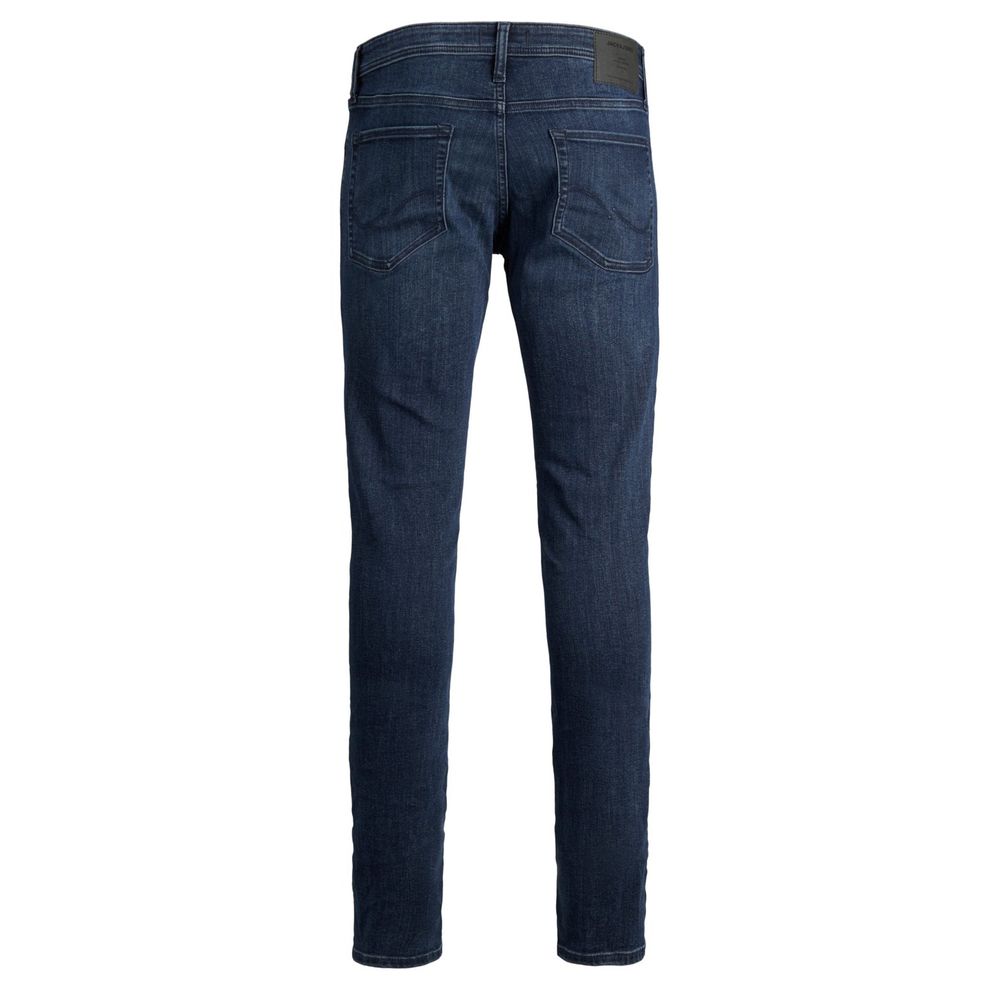 Blugi și pantaloni din bumbac albastru Jack Jones