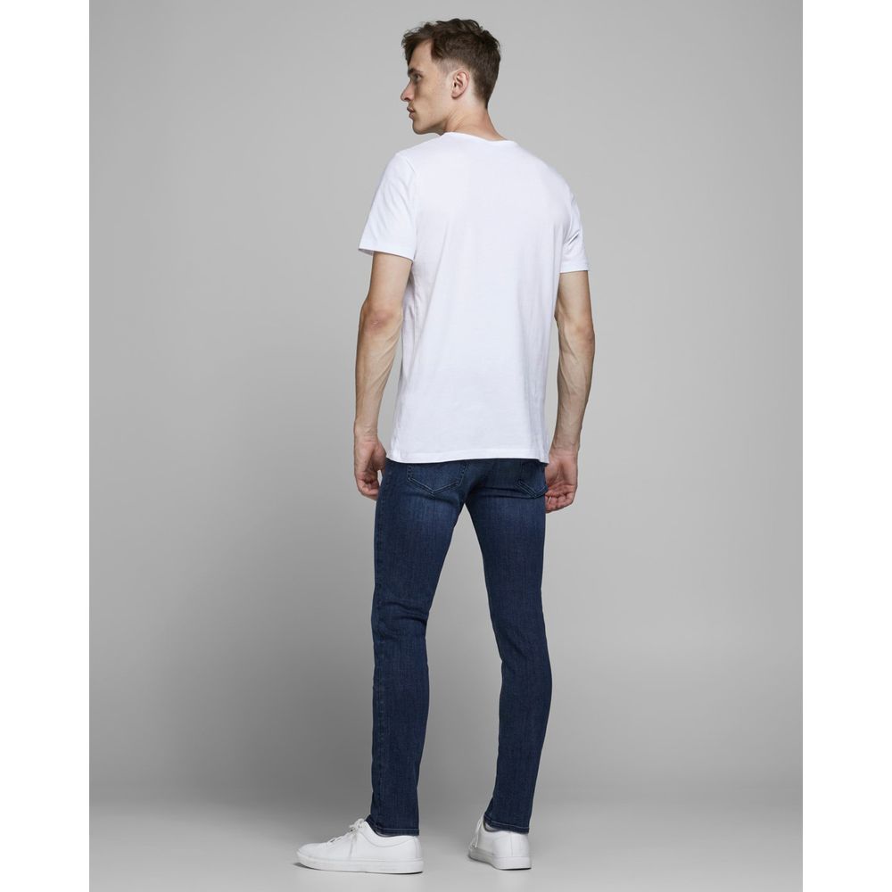 Blugi și pantaloni din bumbac albastru Jack Jones