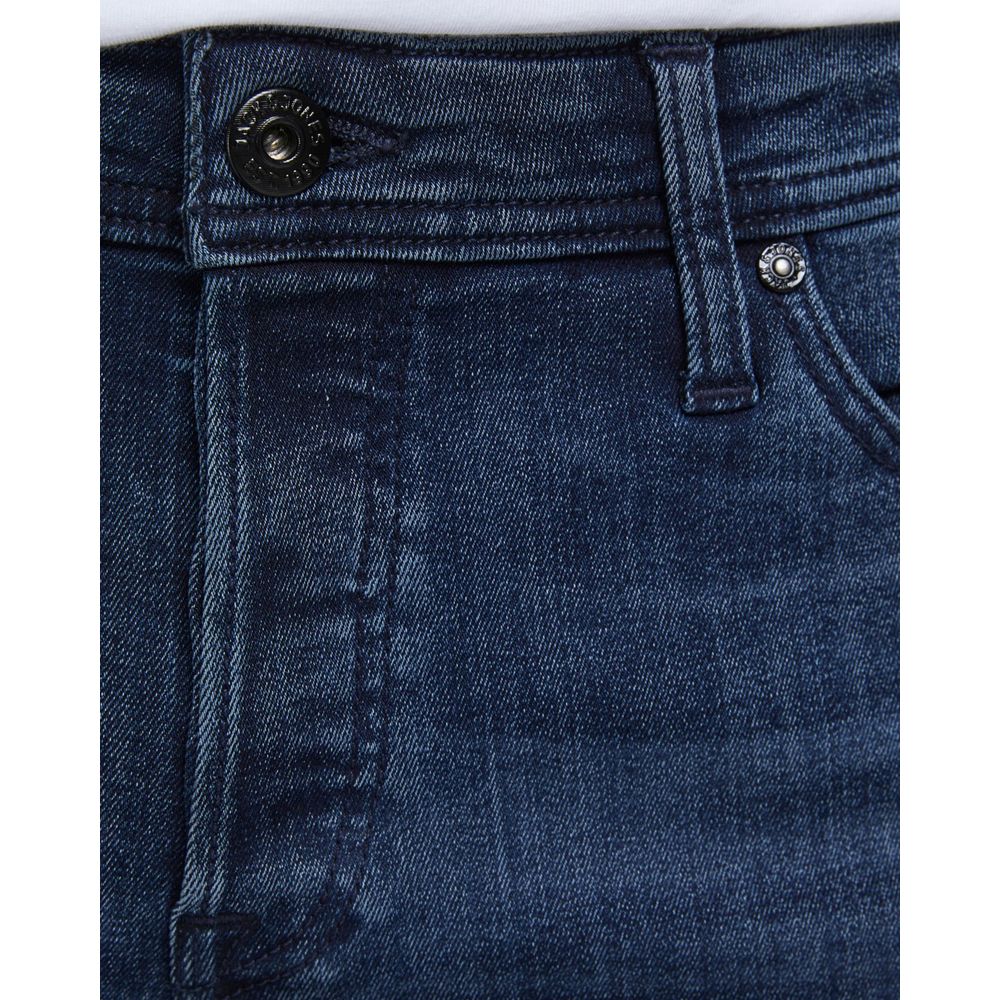 Blugi și pantaloni din bumbac albastru Jack Jones