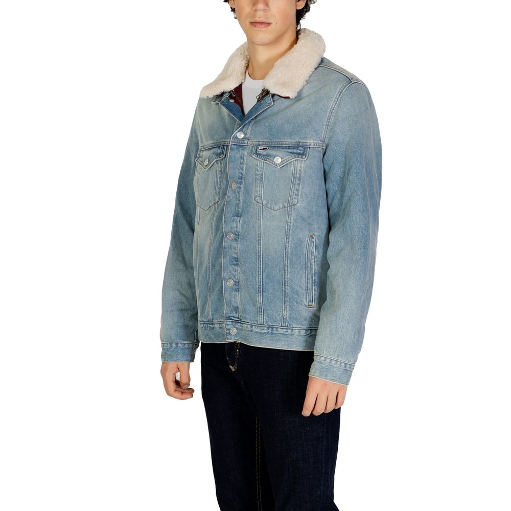 Tommy Hilfiger Jeans – Hellblaue Baumwolljacke