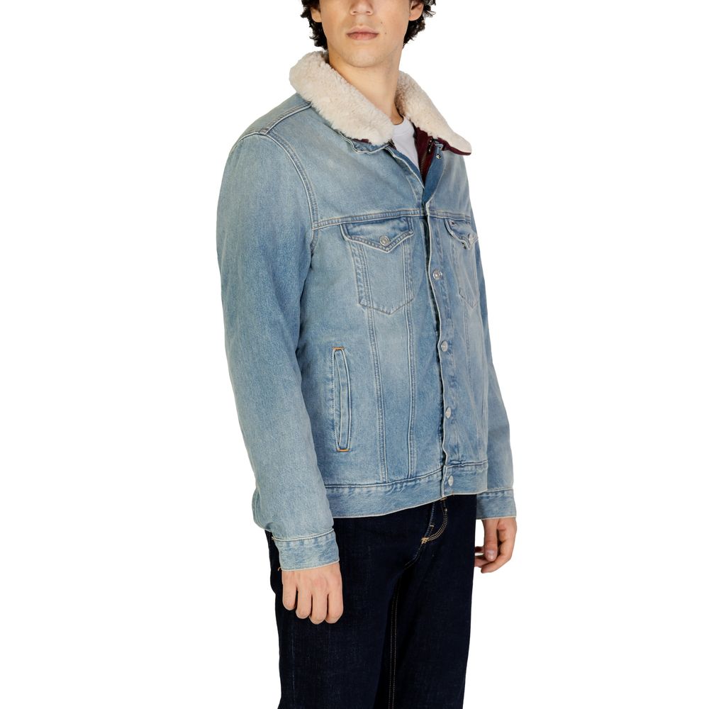 Tommy Hilfiger Jeans – Hellblaue Baumwolljacke