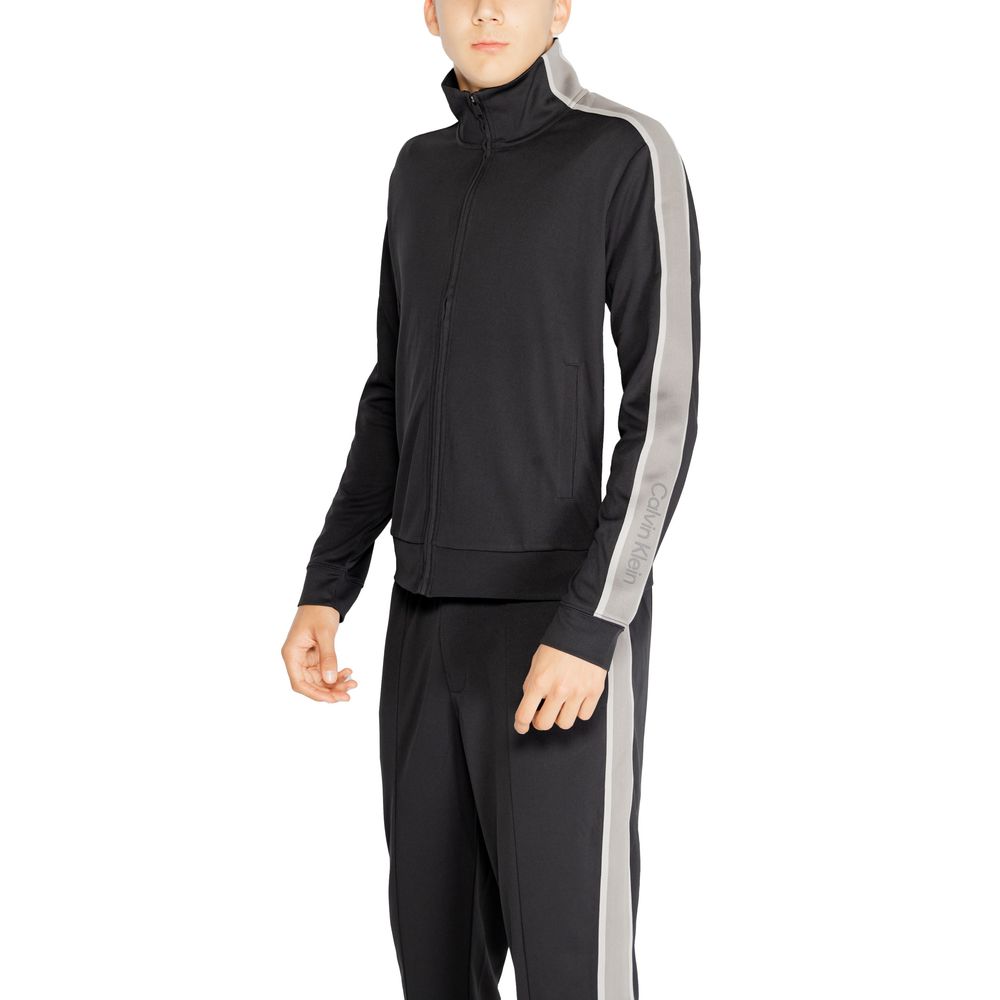 Calvin Klein Sport – Schwarzer Pullover aus recyceltem Polyester