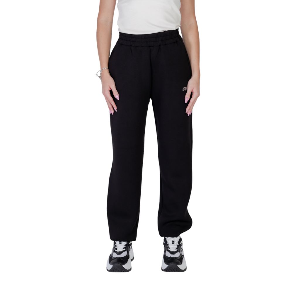 Blugi și pantaloni Guess Active negri din viscoză