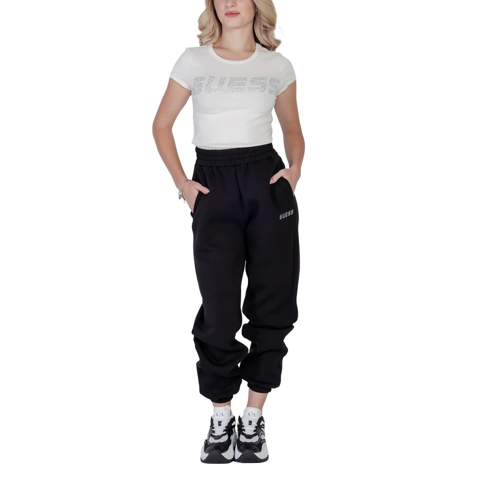 Tricou Guess Active din bumbac crem