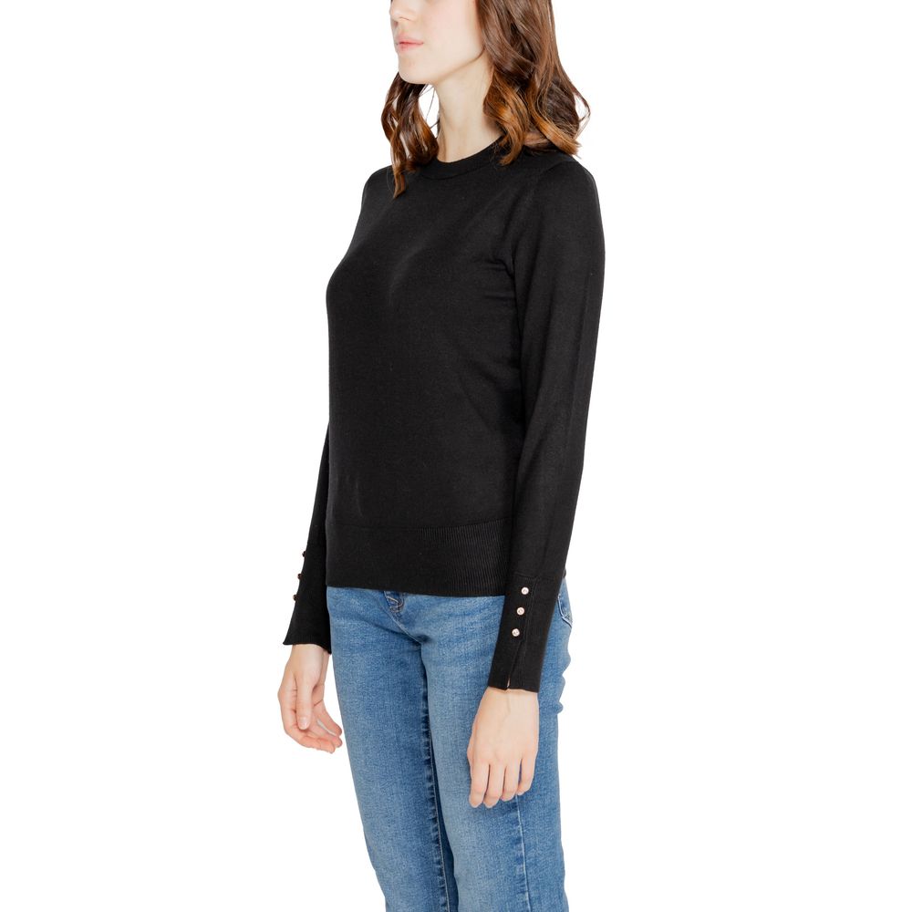 Bluze și tricou Jacqueline De Yong negre din viscoză