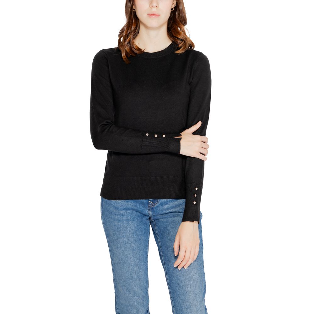 Bluze și tricou Jacqueline De Yong negre din viscoză