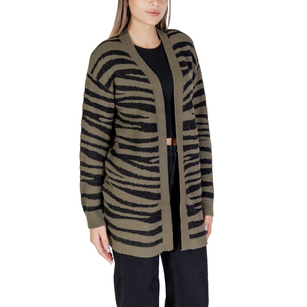 Grüne Nylon-Strickjacke von Jacqueline De Yong