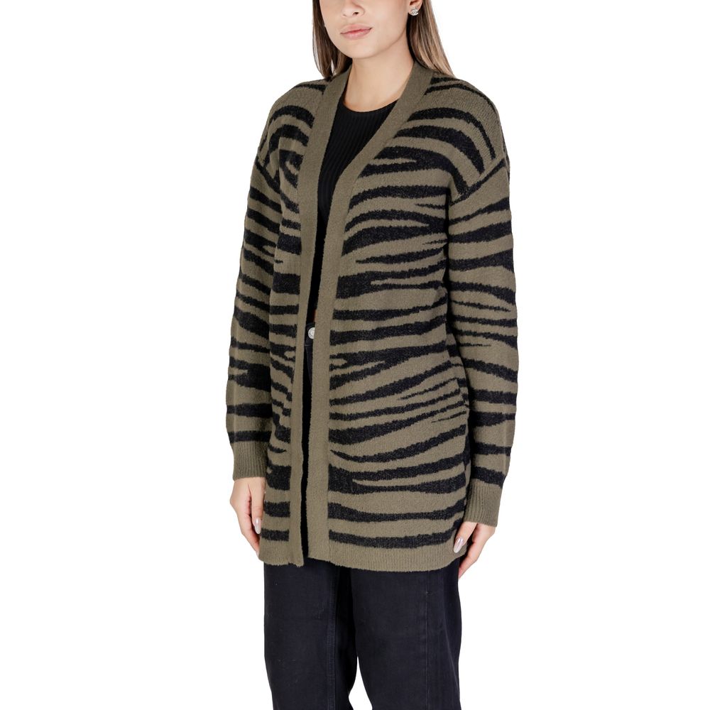 Grüne Nylon-Strickjacke von Jacqueline De Yong
