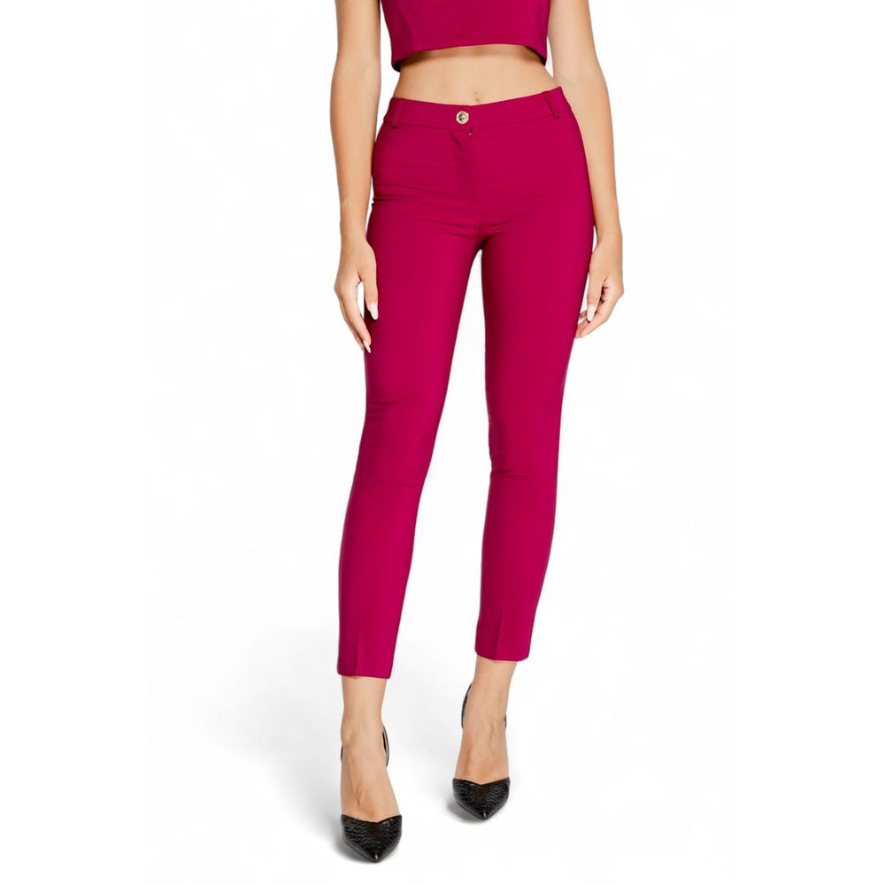 Rinascimento Bordeaux Polyester Jeans & Hose