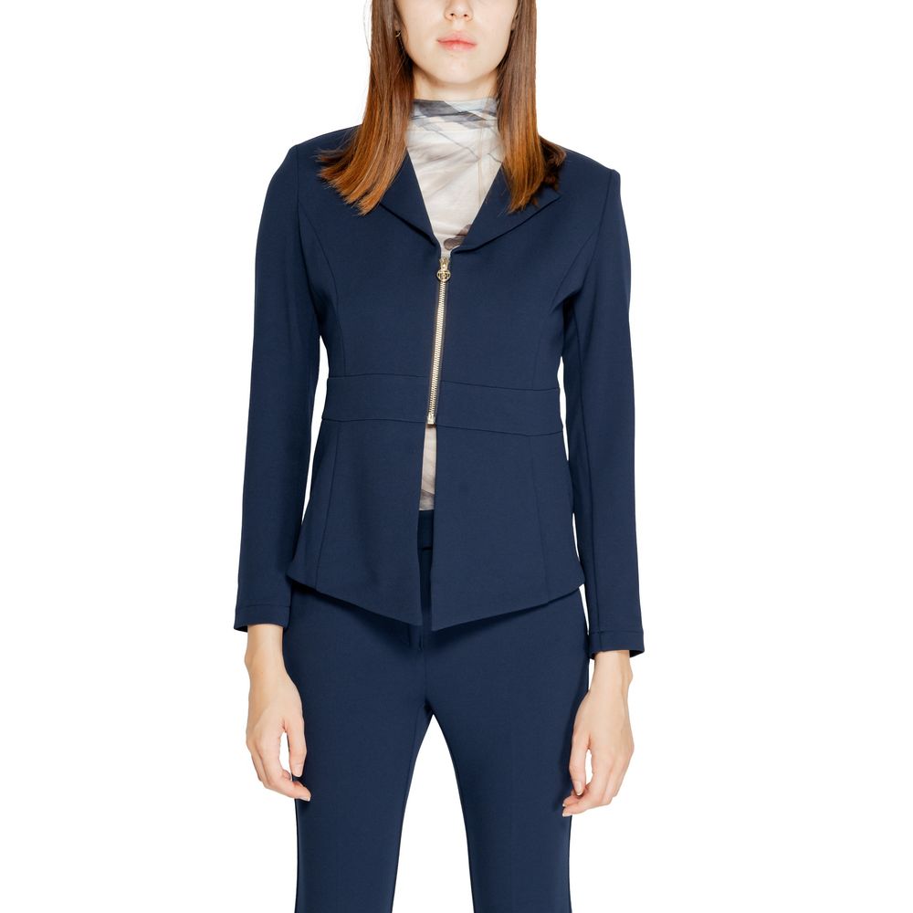 Rinascimento Blue Polyester Blazer