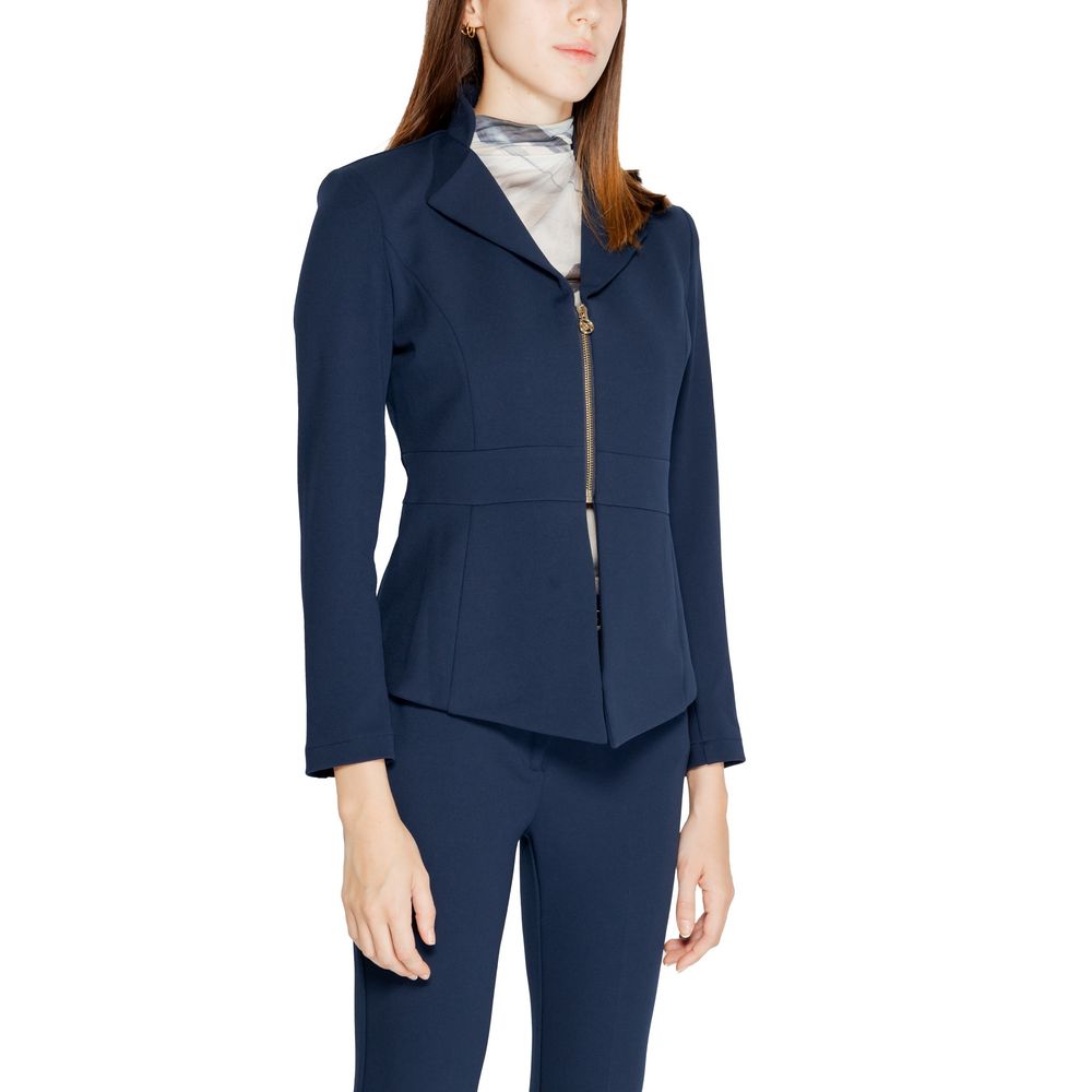 Rinascimento Blue Polyester Blazer