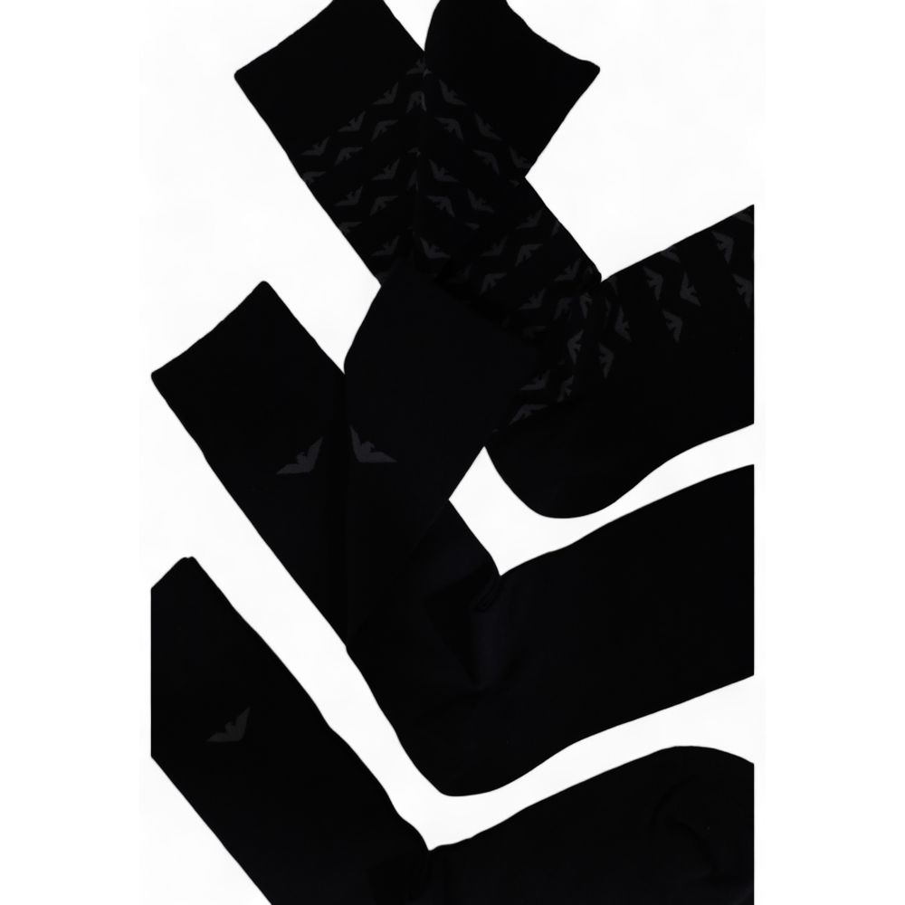 Emporio Armani Underwear – Schwarze Baumwollsocke