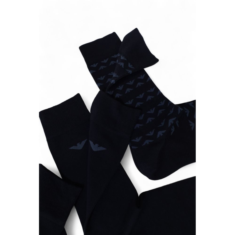 Șosete Emporio Armani Lenjerie intimă albastră din bumbac
