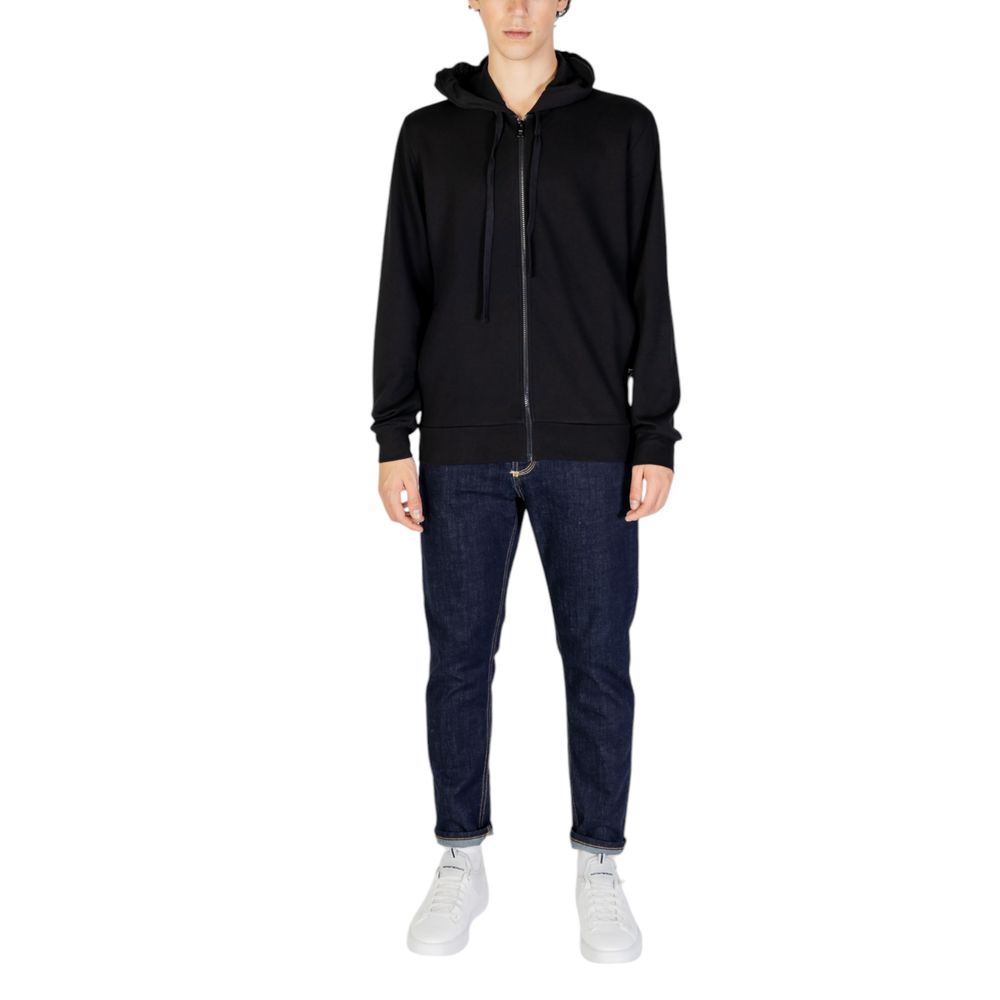 Pulover Emporio Armani Underwear negru din poliester