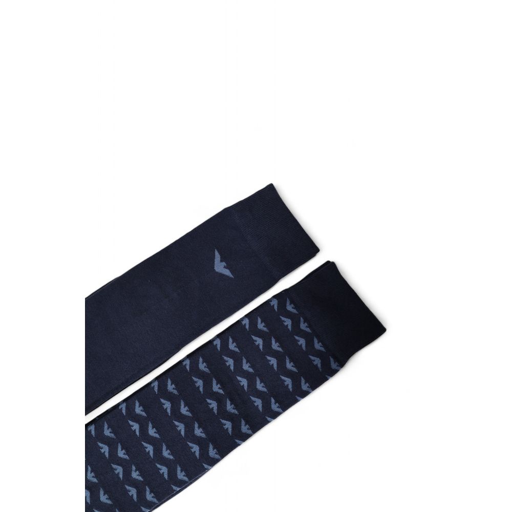 Emporio Armani Underwear – Blaue Baumwollsocke