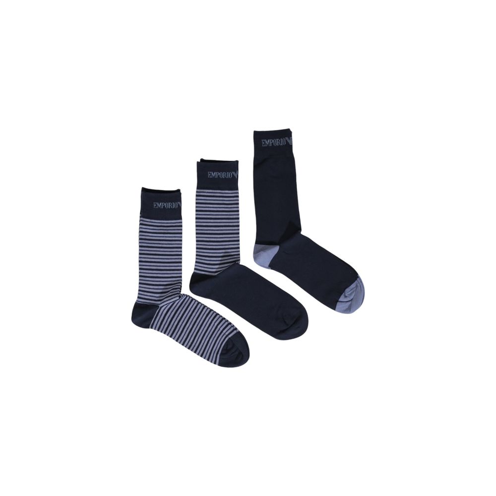 Emporio Armani Underwear – Blaue Baumwollsocke