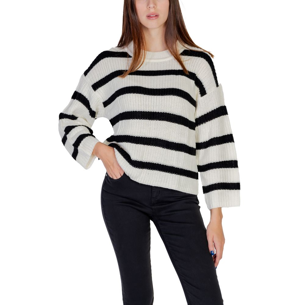 Jacqueline De Yong Cremefarbener Marabu-Pullover