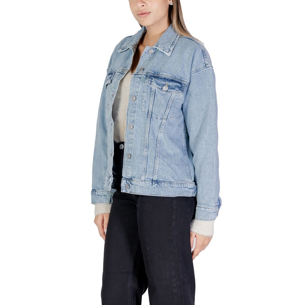 Vero Moda Hellblaue Baumwolljacken und -mäntel
