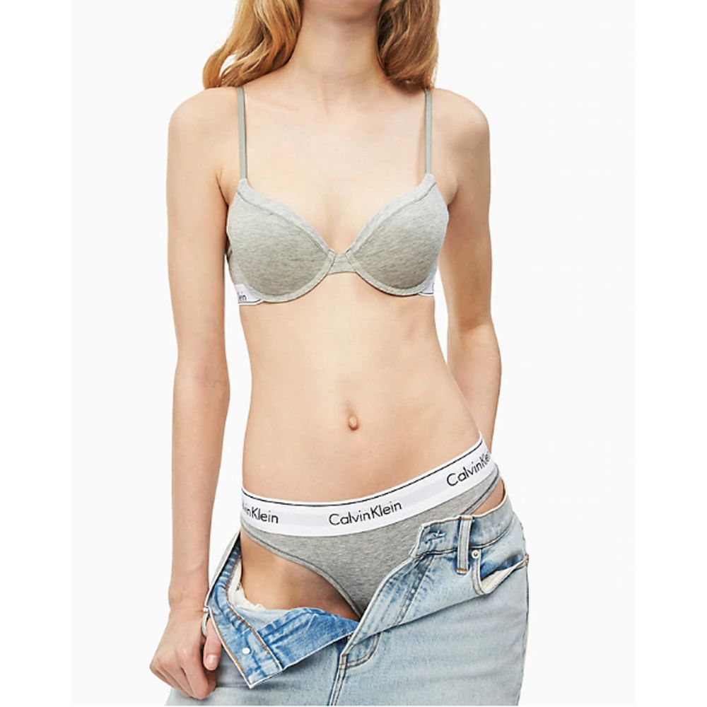 Chiloți din bumbac gri Calvin Klein Lenjerie intimă