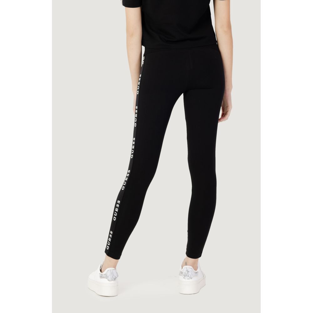Blugi și pantaloni Guess Active negri din bumbac