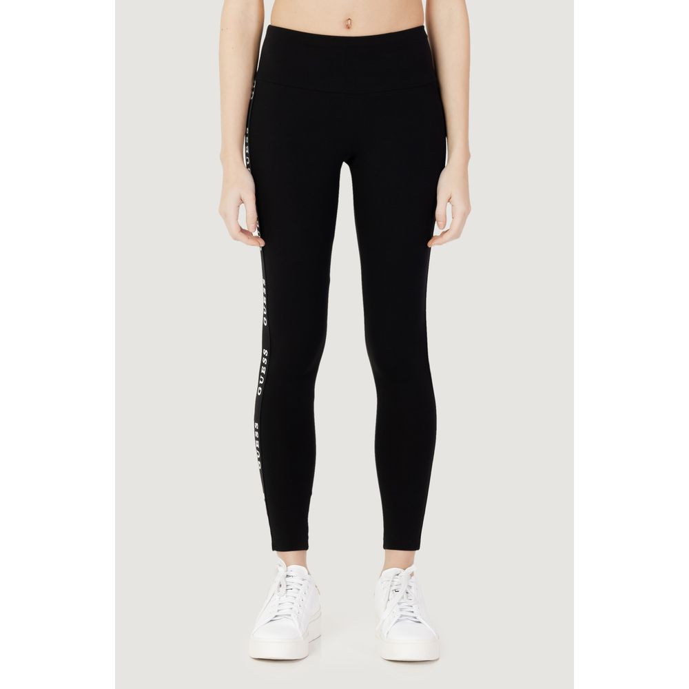 Blugi și pantaloni Guess Active negri din bumbac
