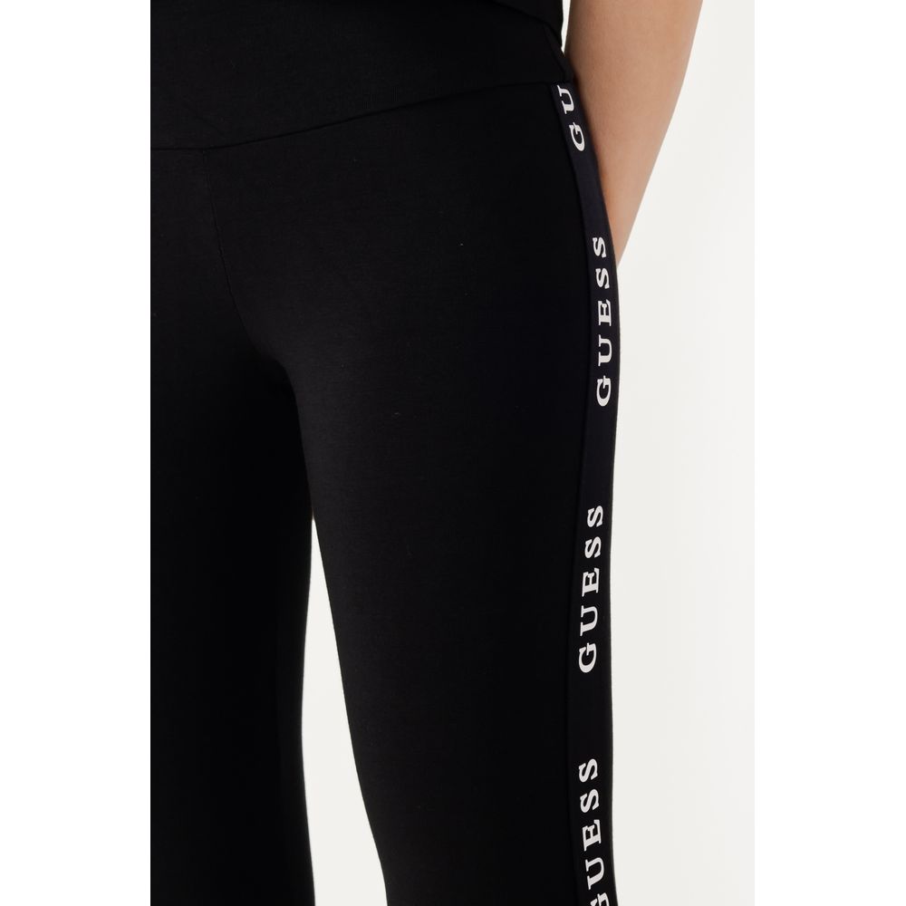 Blugi și pantaloni Guess Active negri din bumbac