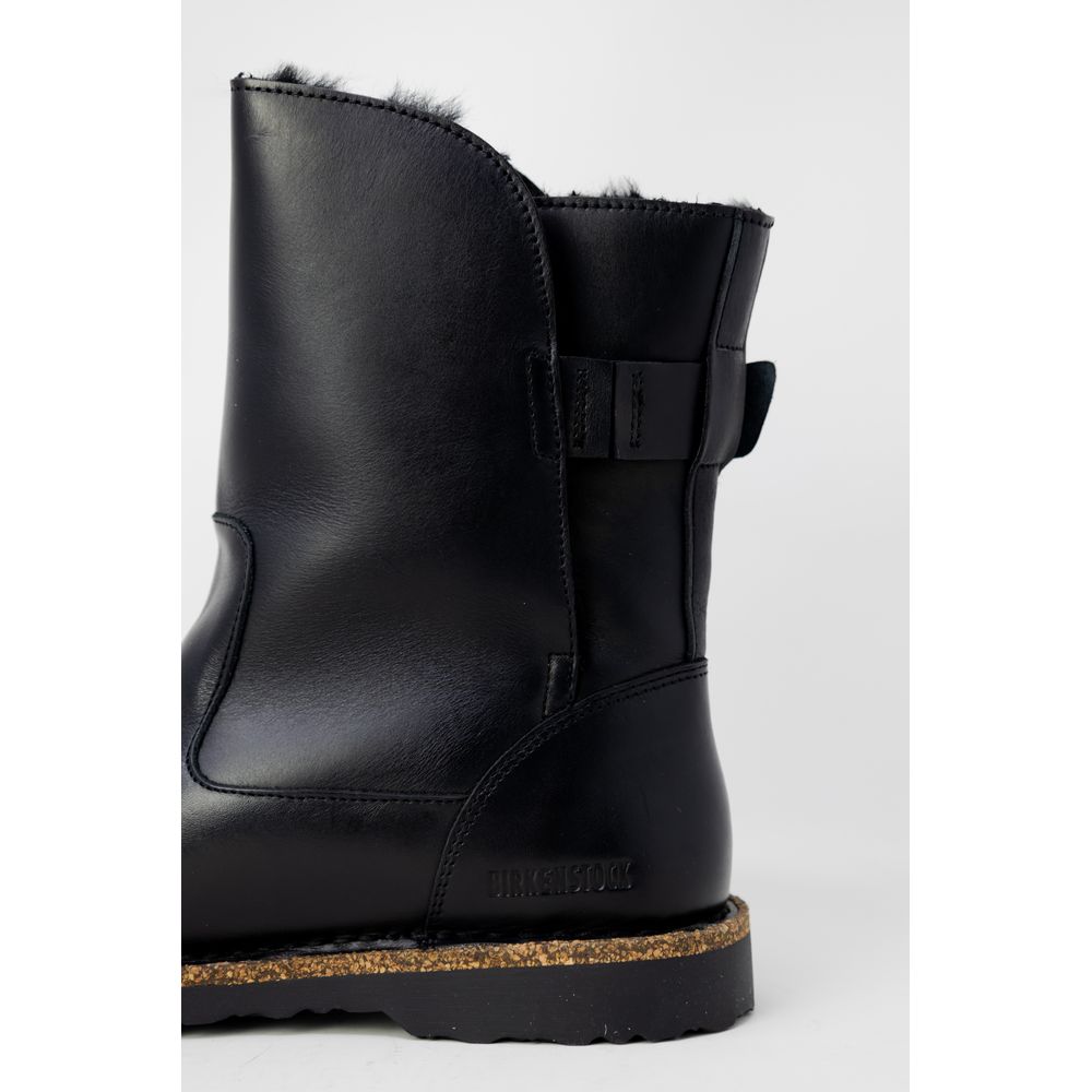 Birkenstock – Schwarze Lederstiefel