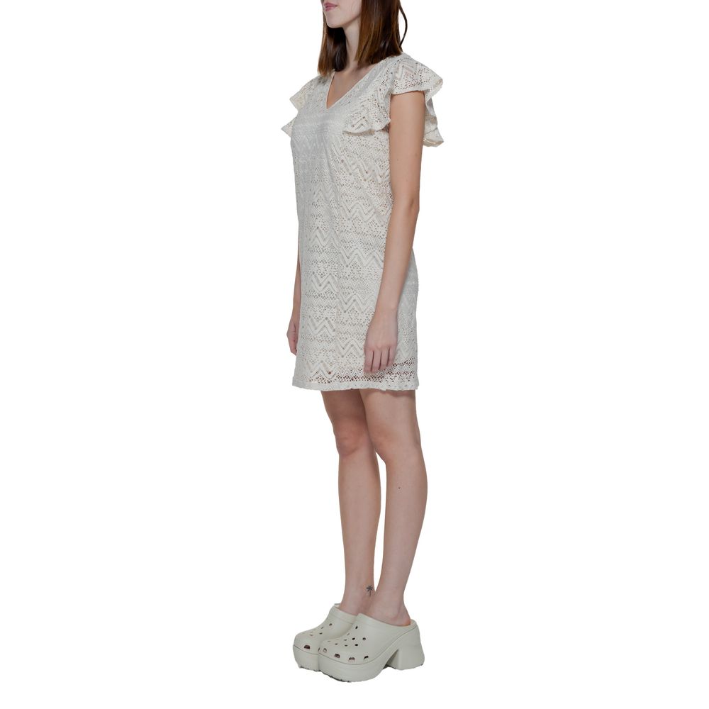 Rochie bej din poliester Vero Moda