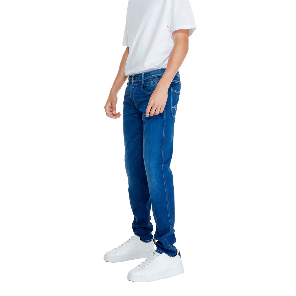 Blugi și pantaloni Replay din bumbac albastru