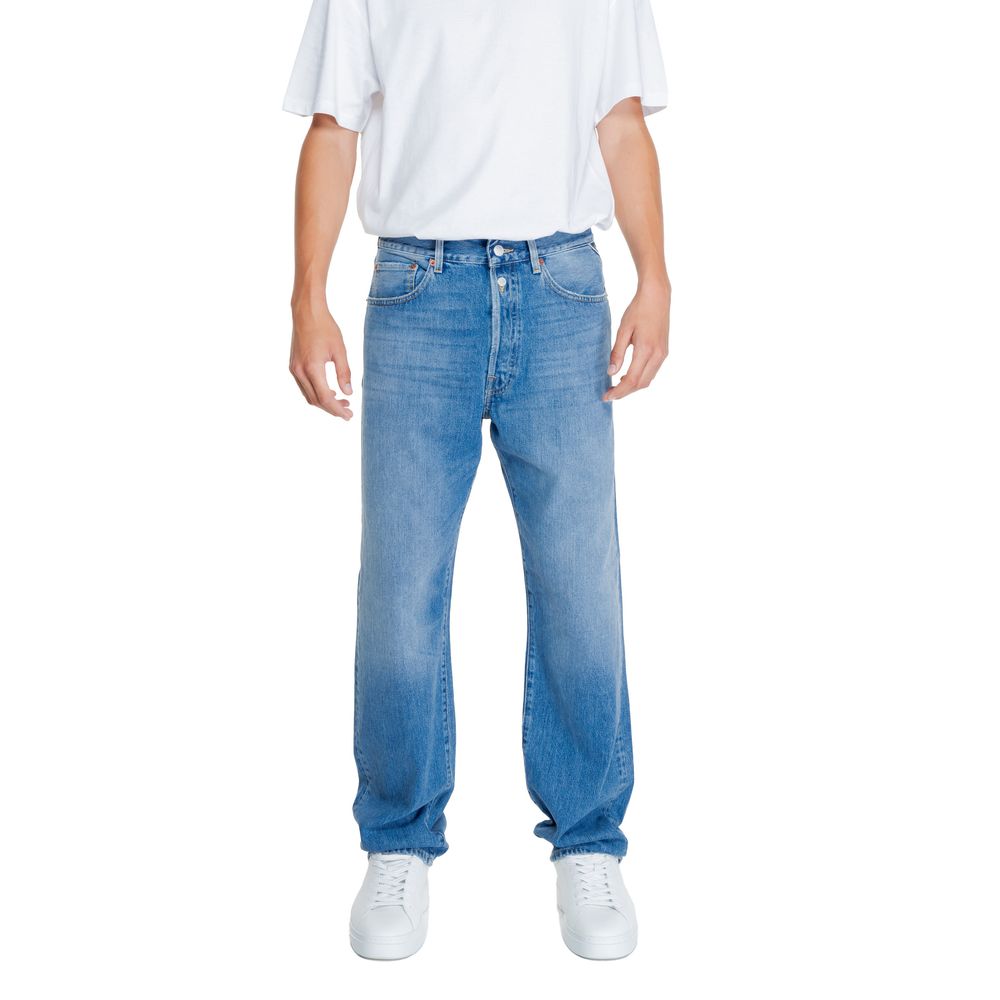 Blugi și pantaloni Replay din bumbac albastru