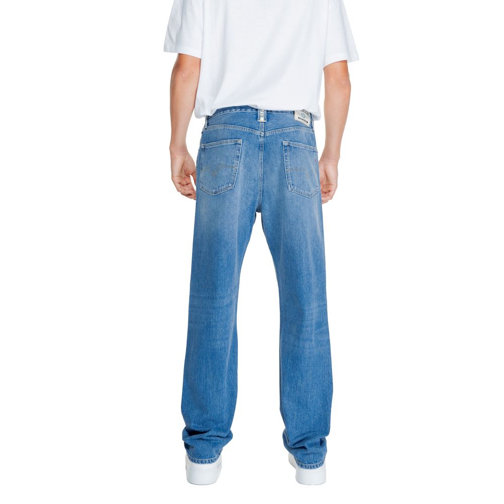 Blugi și pantaloni Replay din bumbac albastru