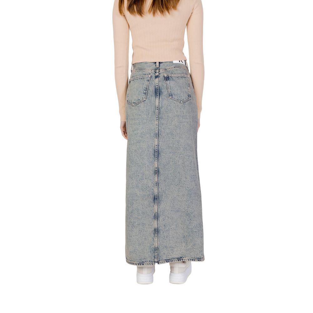 Calvin Klein Jeans – Blauer Baumwollrock