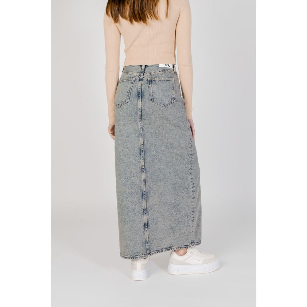 Calvin Klein Jeans – Blauer Baumwollrock
