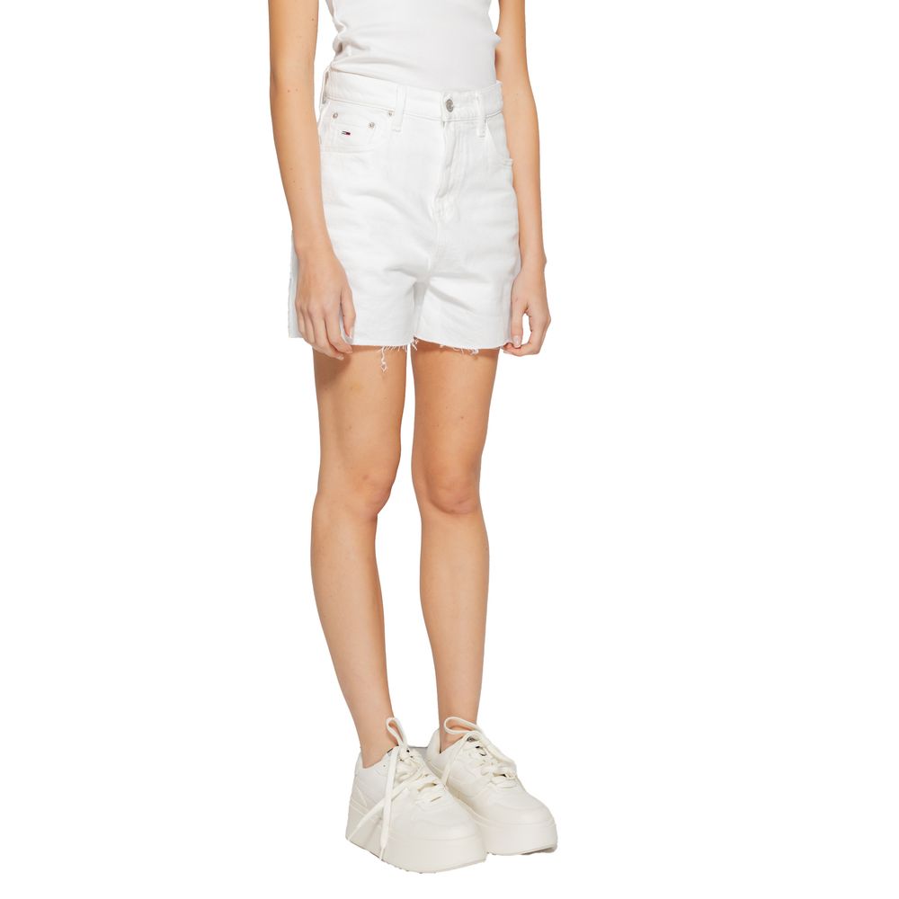 Tommy Hilfiger Jeans – Weiße Shorts aus recycelter Baumwolle