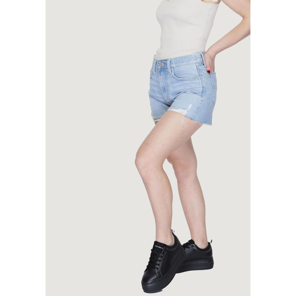 Tommy Hilfiger Jeans – Hellblaue Baumwollshorts