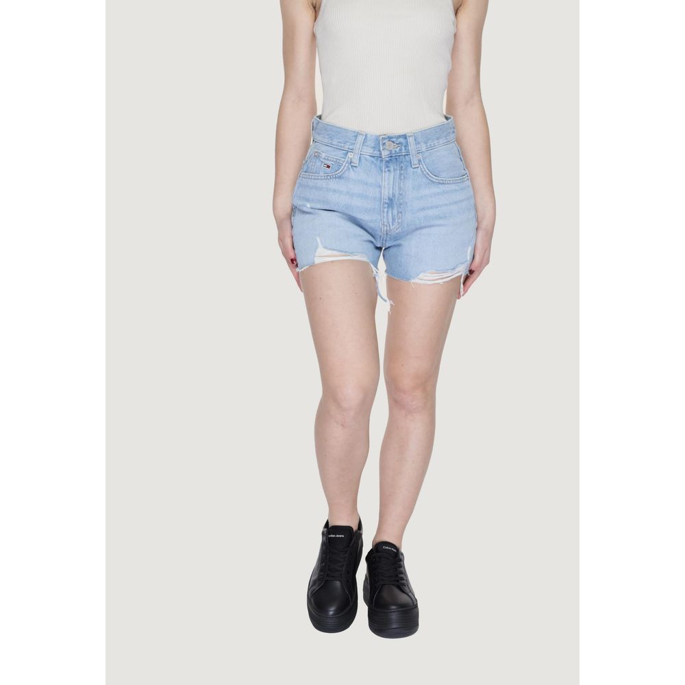 Tommy Hilfiger Jeans – Hellblaue Baumwollshorts