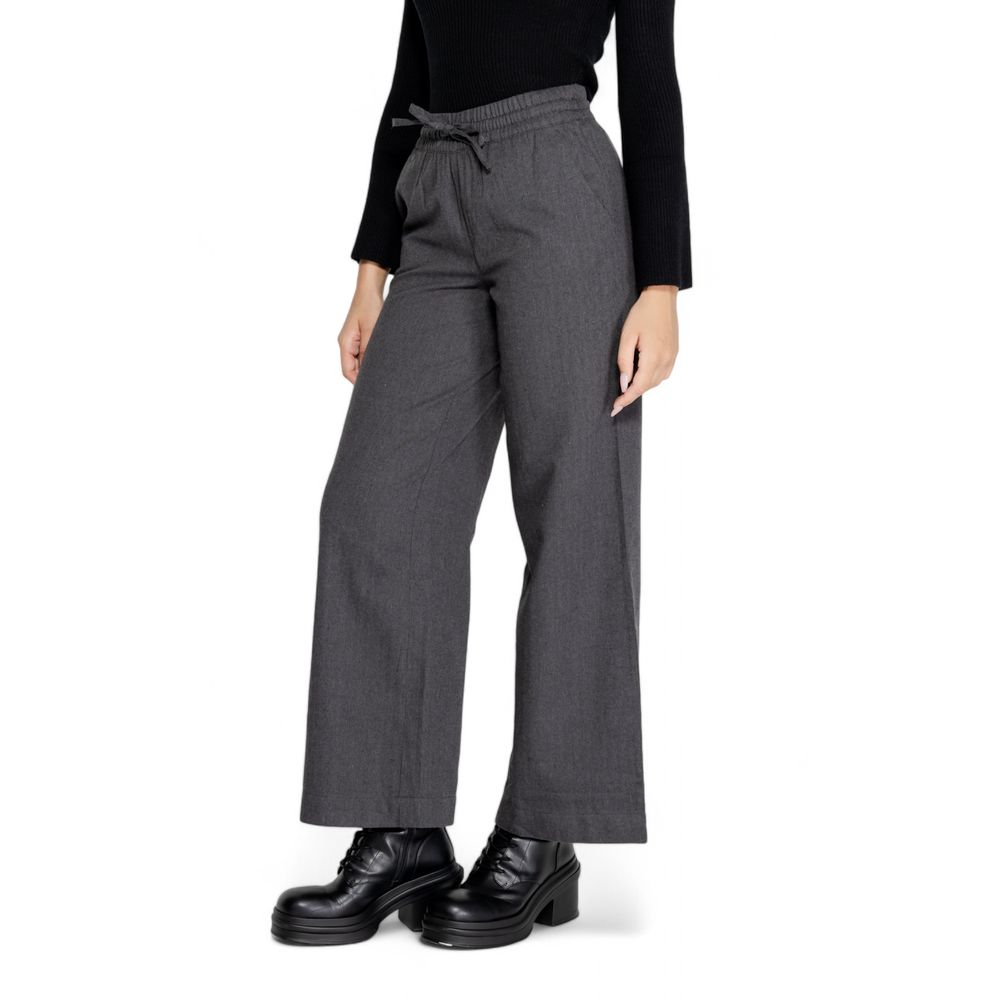 Jacqueline De Yong Graue Jeans und Hose aus Baumwolle