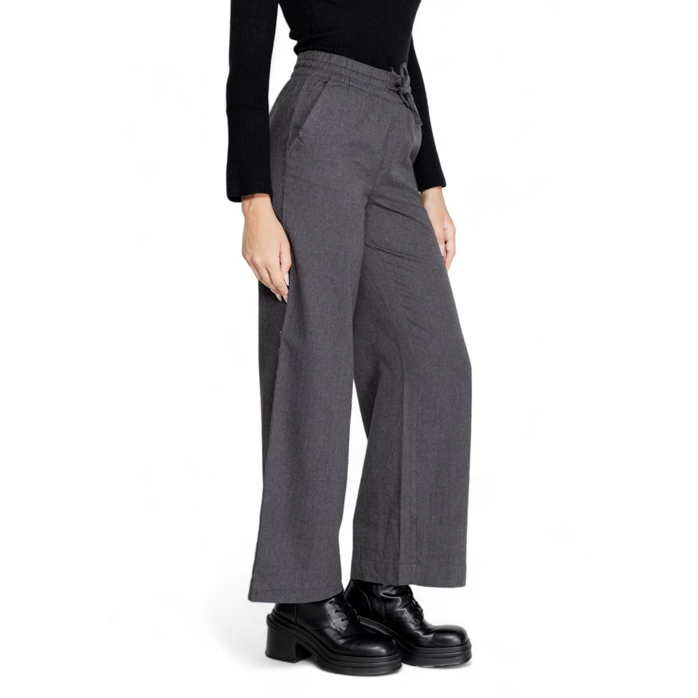 Jacqueline De Yong Graue Jeans und Hose aus Baumwolle