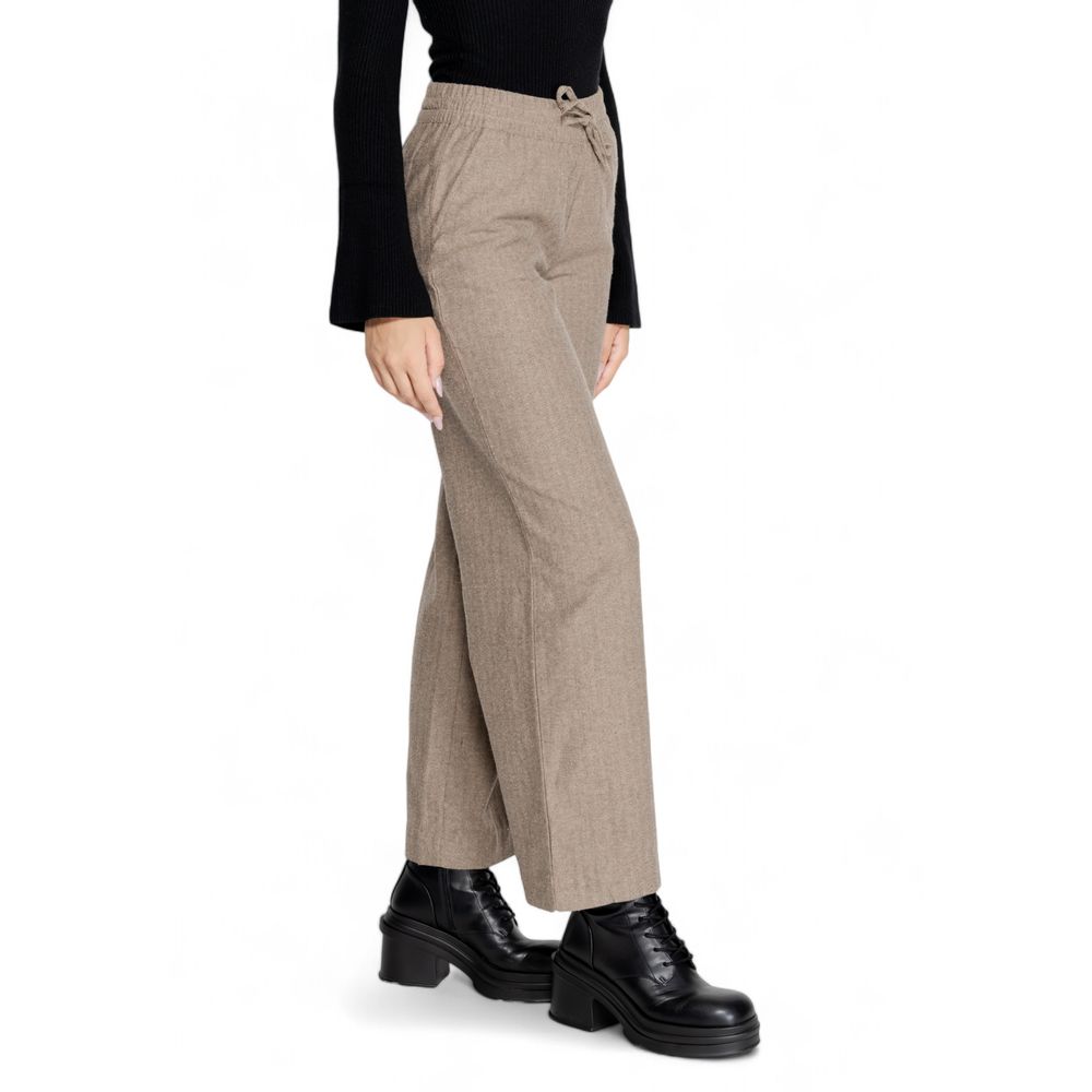 Jacqueline De Yong Jeans und Hose aus brauner Baumwolle