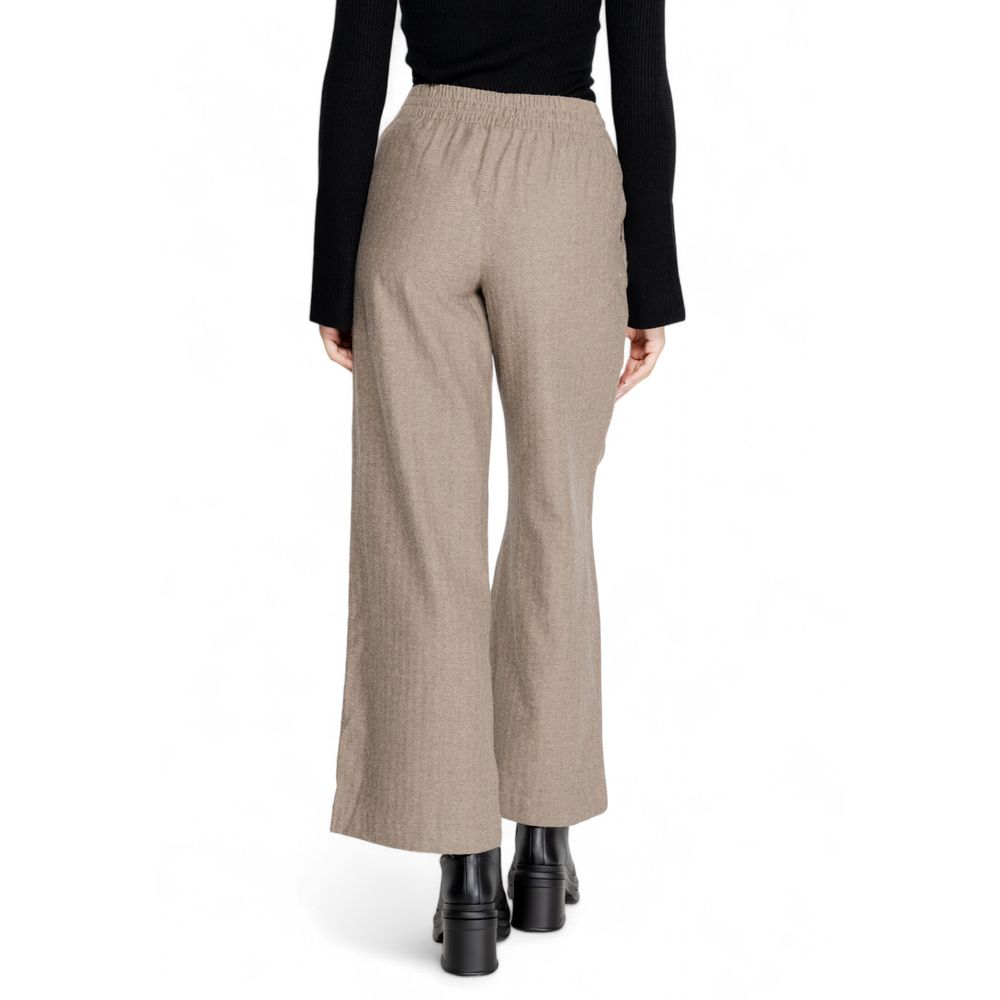 Jacqueline De Yong Jeans und Hose aus brauner Baumwolle