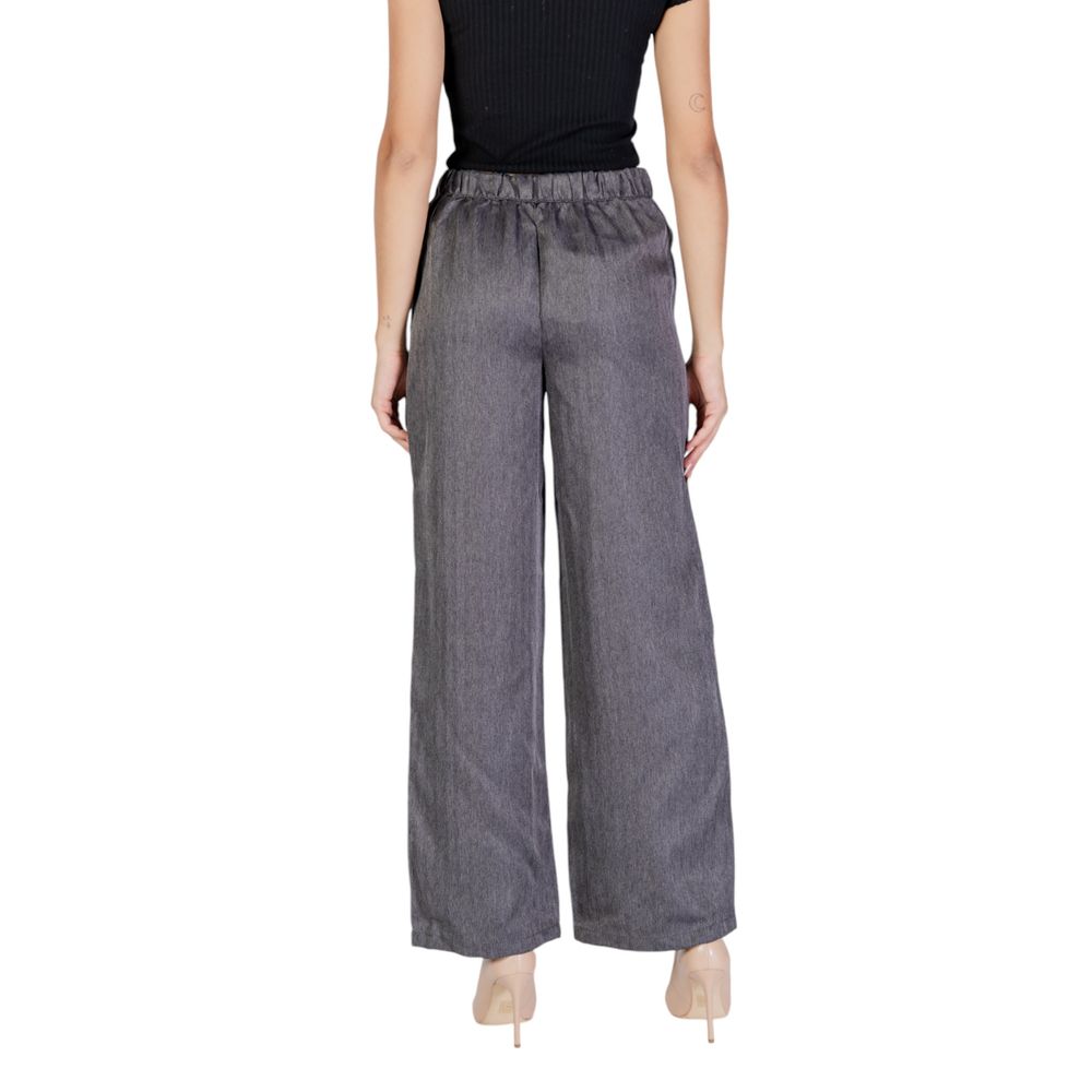 Jacqueline De Yong Graue Polyesterjeans und -hose