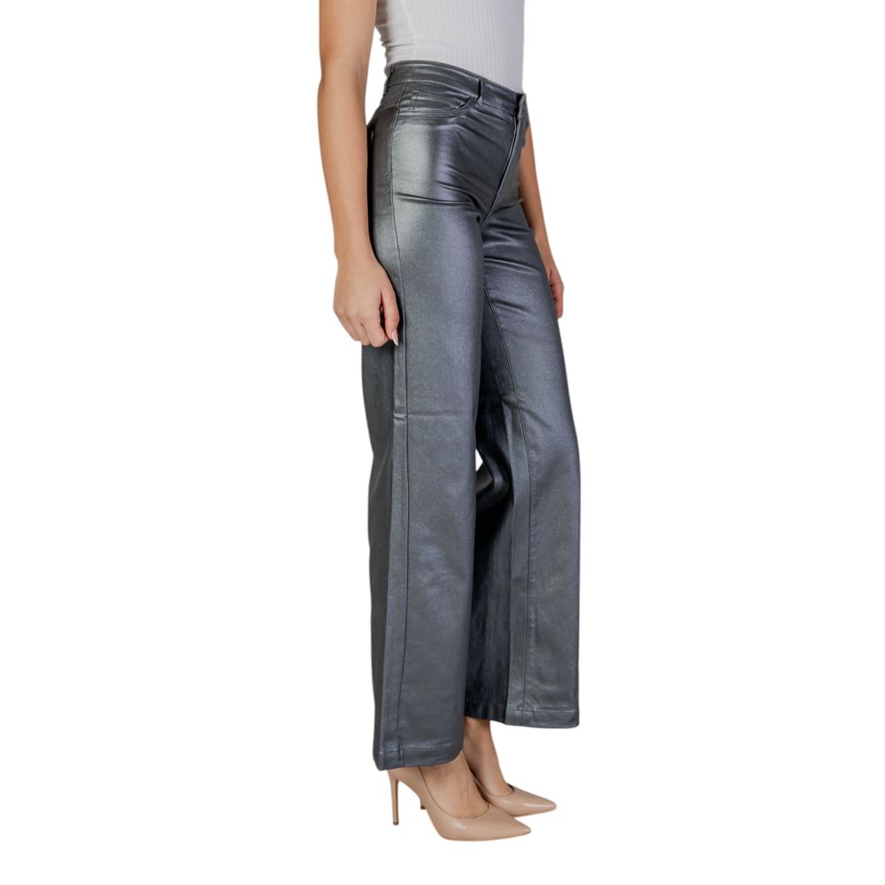 Jacqueline De Yong Silberne Viskosejeans und -hose