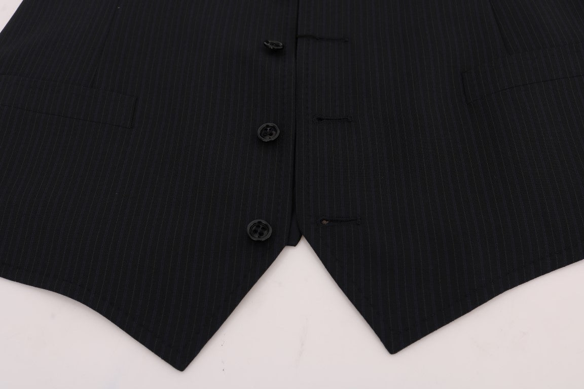 Dolce & Gabbana – Elegante Weste aus gestreifter Wollmischung