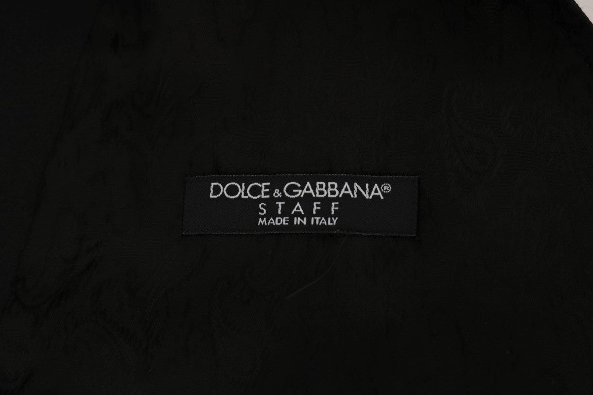 Dolce & Gabbana – Elegante, einreihige Weste in Schwarz